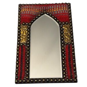 Egyptian Kilim Rug Mirror 8 by 12 inches